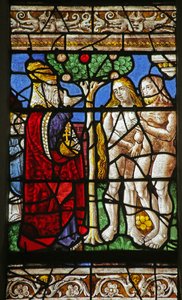 Dieu interdisant à Adam et Ève de manger le fruit de l